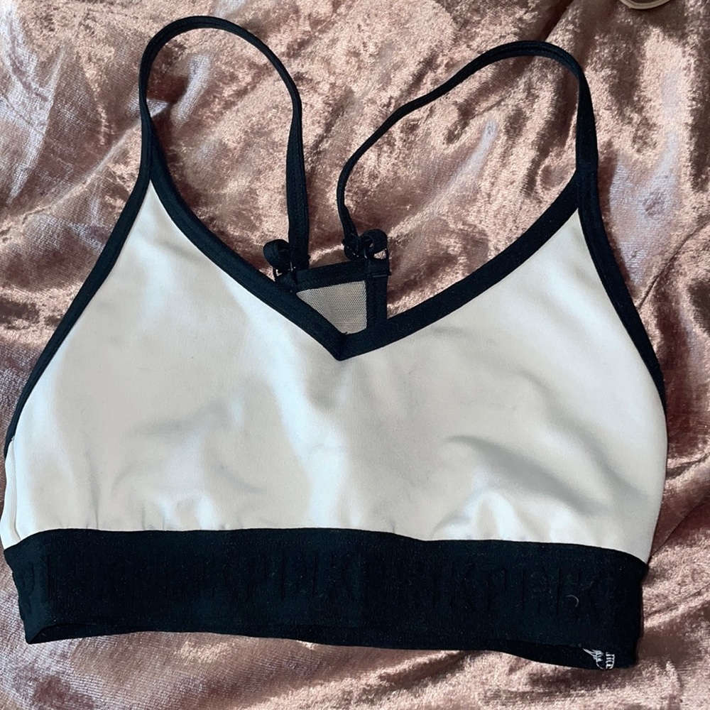 Comfy Pink Sports Bra, adjustable straps Size: XS